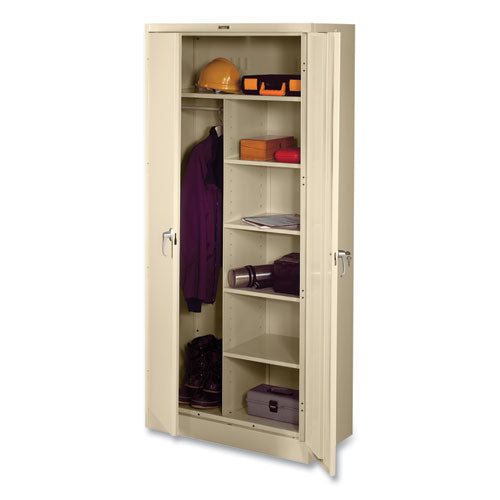 Deluxe Combination Wardrobe/Storage Cabinet, 36w x 24d x 78h, Sand-(TNN7820SD)