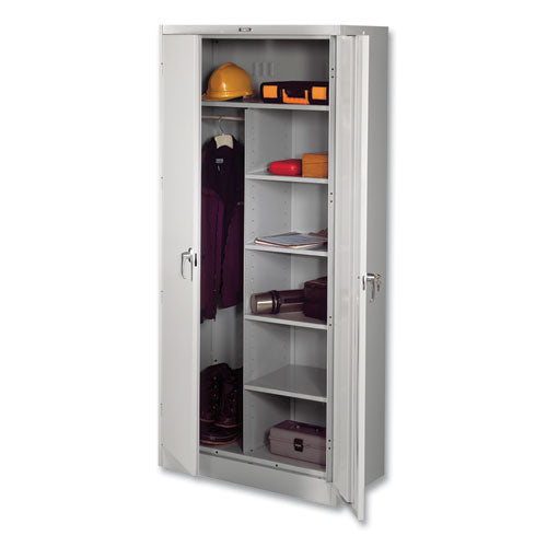 Deluxe Combination Wardrobe/Storage Cabinet, 36w x 18d x 78h, Light Gray-(TNN7814LGY)