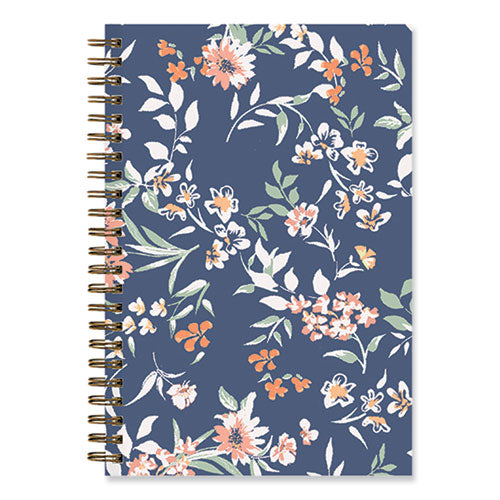 One Tree Planted "Effie" Weekly/Monthly Planner, Floral Artwork, 8 x 5, Blue/Multicolor Cover, 12-Month (Jan to Dec): 2023-(BLS13832923)