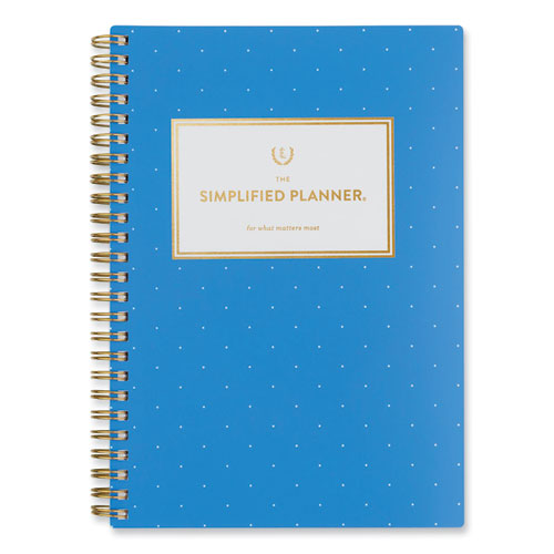 Simplified Planner by Emily Ley: Academic Weekly/Monthly, 8.5 x 5.5, Azure Pin Dot Cover, 12-Month (July to June): 2022-2023-(AAGEL83200A23)