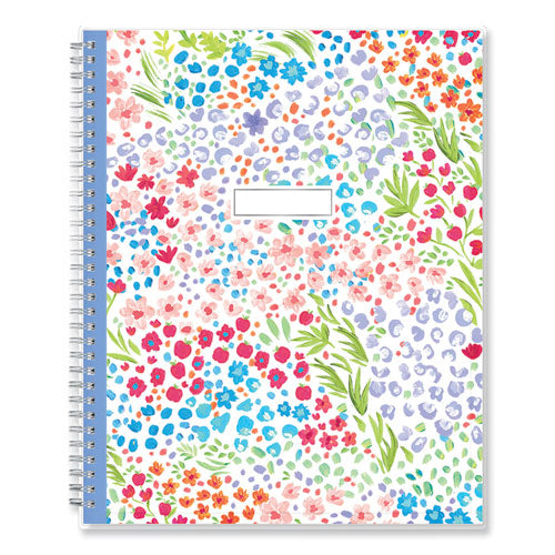 Floral Ditsy Dapply Weekly/Monthly Lesson Planner, Two-Page Weekly Spreads (Nine Classes), 11 x 8.5, 2022 to 2023-(BLS132002A23)