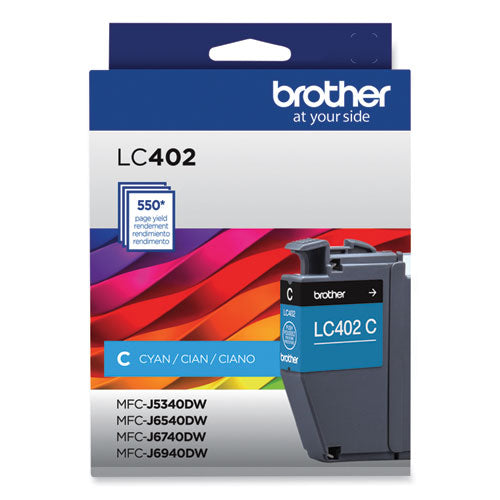 LC402CS Ink, 550 Page-Yield, Cyan-(BRTLC402CS)