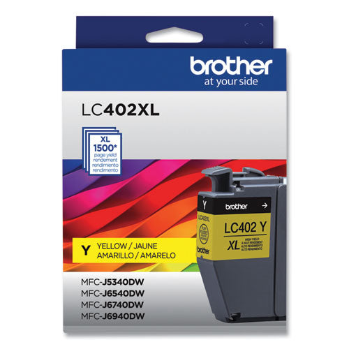 LC402XLYS High-Yield Ink, 1,500 Page-Yield, Yellow-(BRTLC402XLYS)