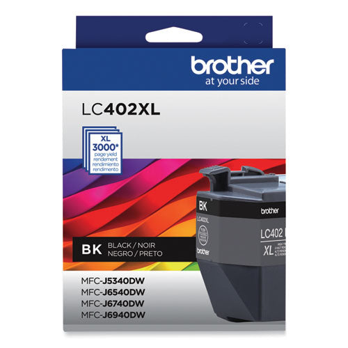 LC402XLBKS High-Yield Ink, 3,000 Page-Yield, Black-(BRTLC402XLBKS)