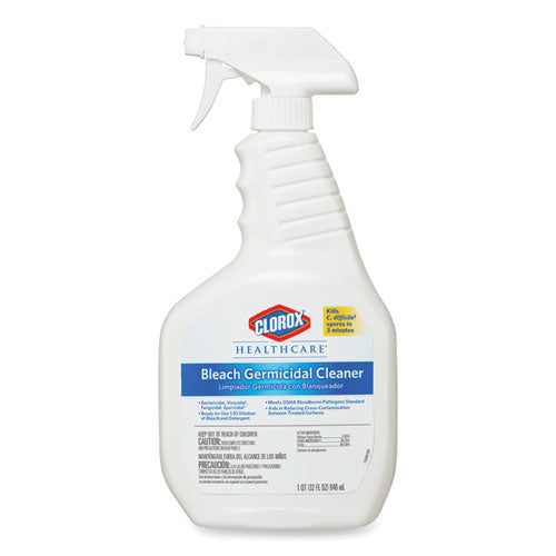 Bleach Germicidal Cleaner, 32 oz Spray Bottle, 6/Carton-(CLO68970)
