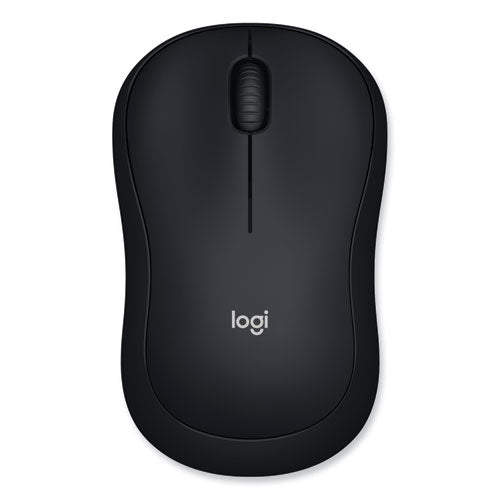 M185 Wireless Mouse, 2.4 GHz Frequency/30 ft Wireless Range, Left/Right Hand Use, Black-(LOG910002225)