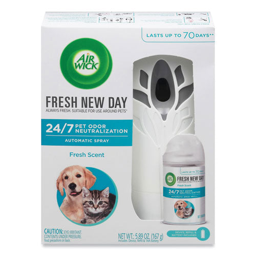 Pet Odor Neutralization Automatic Spray Starter Kit, 6 x 2.25 x 7.75, White/Gray, 4/Carton-(RAC02720CT)
