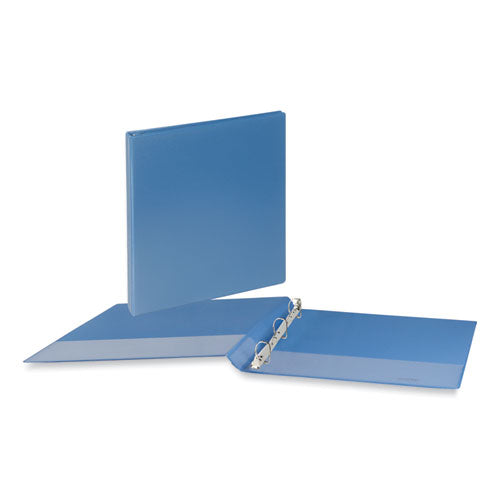 Slant D-Ring View Binder, 3 Rings, 1" Capacity, 11 x 8.5, Light Blue-(UNV20713)