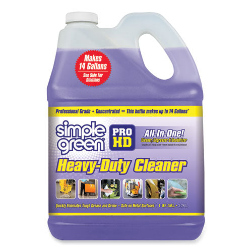 Pro HD Heavy-Duty Cleaner, Unscented, 1 gal Bottle, 4/Carton-(SMP13421)