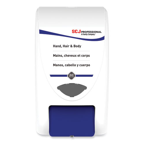 Cleanse Hand, Hair and Body Dispenser, 2 L, 6.4 x 5.7 x 11.5, White/Blue, 15/Carton-(SJNSHW2LDP)