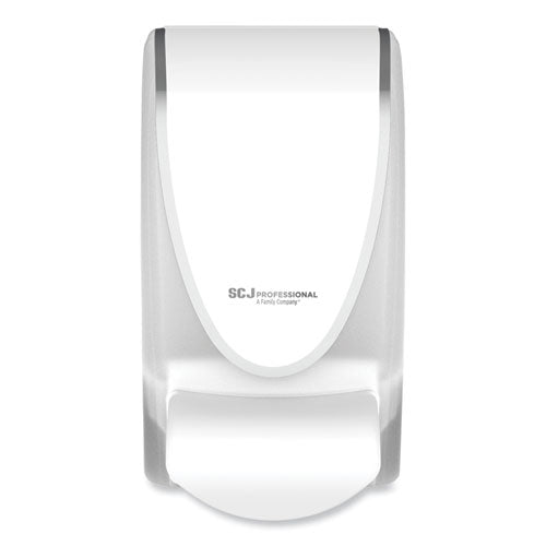 Transparent Manual Dispenser, 1 L, 4.92 x 4.6 x 9.25, White, 15/Carton-(SJNTPW1LDS)
