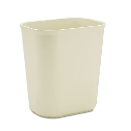 Fiberglass Wastebasket, 3.5 gal, Fiberglass, Beige-(RCP254100BG)