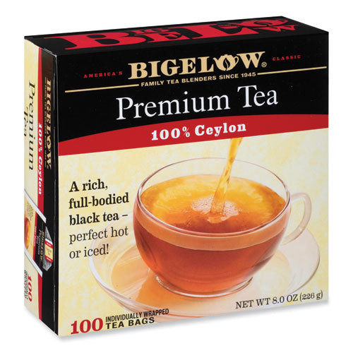 Single Flavor Tea, Premium Ceylon, 100 Bags/Box-(BTC00351)