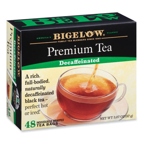Single Flavor Tea, Decaffeinated Black, 48 Bags/Box-(BTC00356)