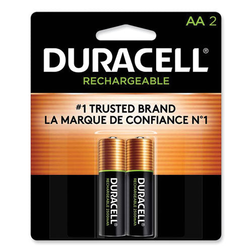 Rechargeable StayCharged NiMH Batteries, AA, 2/Pack-(DURNLAA2BCD)