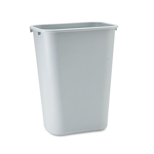 Deskside Plastic Wastebasket, 10.25 gal, Plastic, Gray-(RCP295700GY)