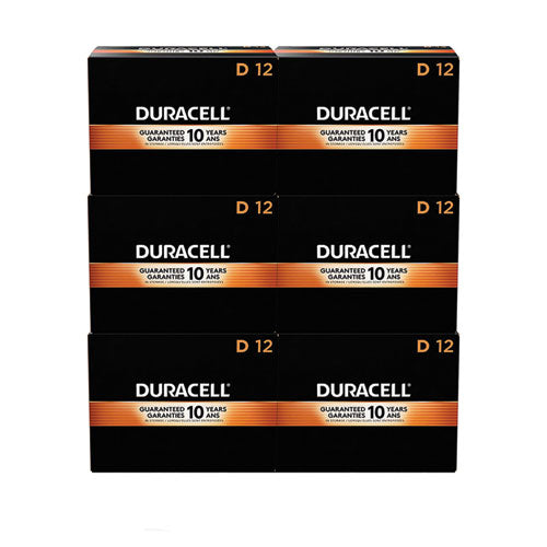 CopperTop Alkaline D Batteries, 72/Carton-(DURMN1300BKD)