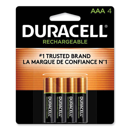 Rechargeable StayCharged NiMH Batteries, AAA, 4/Pack-(DURNLAAA4BCD)