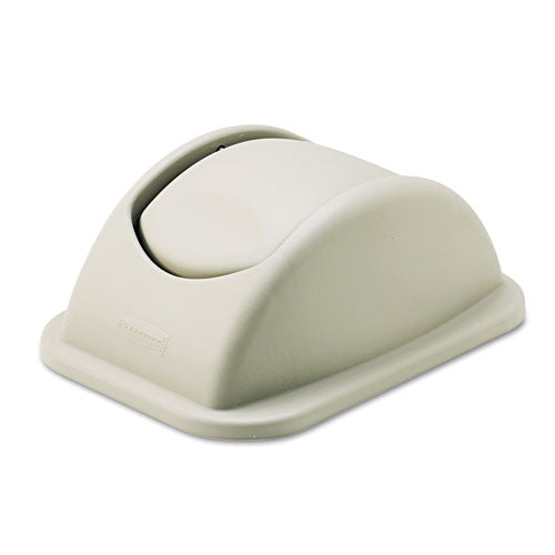 Rectangular Free-Swinging Plastic Lids, Beige-(RCP306600BG)