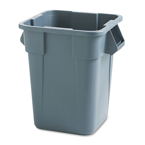 Square Brute Container, 40 gal, Polyethylene, Gray-(RCP353600GY)