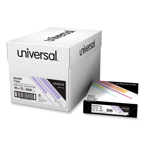 Deluxe Colored Paper, 20 lb Bond Weight, 8.5 x 11, Orchid, 500/Ream-(UNV11212)
