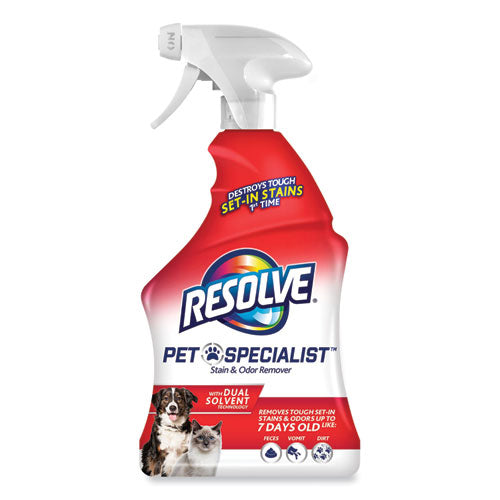 Pet Specialist Stain and Odor Remover, Citrus, 32 oz Trigger Spray Bottle, 12/Carton-(RAC99850CT)