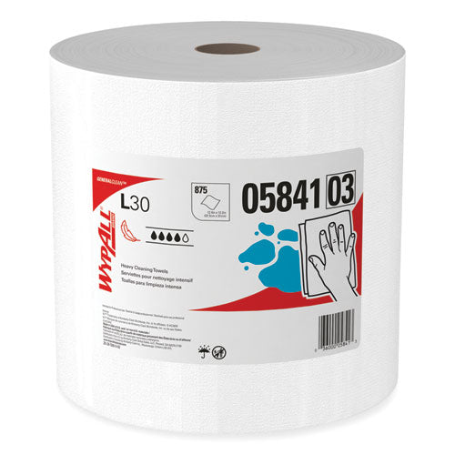 L30 Towels, 12.4 x 12.2, White, 875/Roll-(KCC05841)