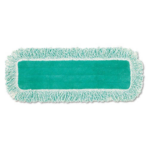 Dust Pad with Fringe, Microfiber, 18" Long, Green-(RCPQ418GN)