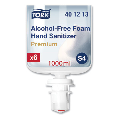 Premium Alcohol-Free Foam Sanitizer, 1 L Bottle, Unscented, 6/Carton-(TRK401213)