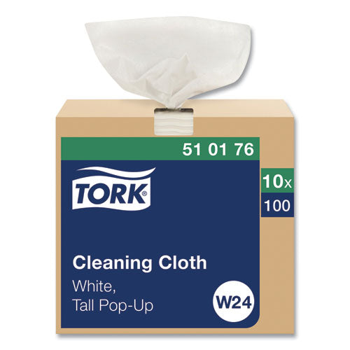 Cleaning Cloth, 8.46 x 16.13, White, 100 Wipes/Box, 10 Boxes/Carton-(TRK510176)