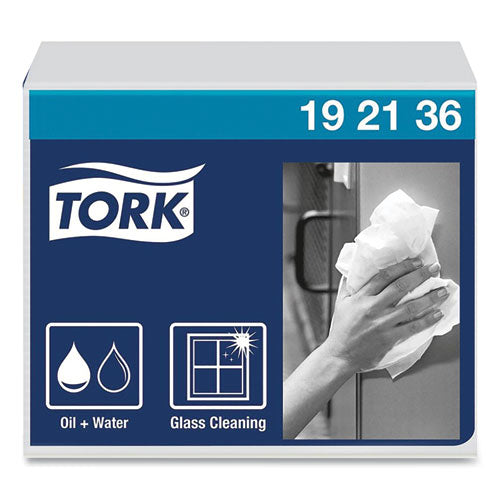 Heavy-Duty Paper Wiper 1/4 Fold, 1-Ply, 12.5 x 13, White, 56/Pack, 16 Packs/Carton-(TRK192136)