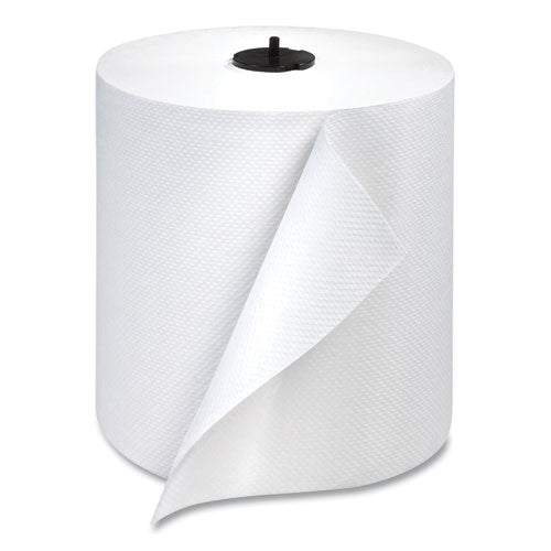Paper Wiper Roll Towel, 1-Ply, 7.68" x 1,150 ft, White, 4 Rolls/Carton-(TRK291380)
