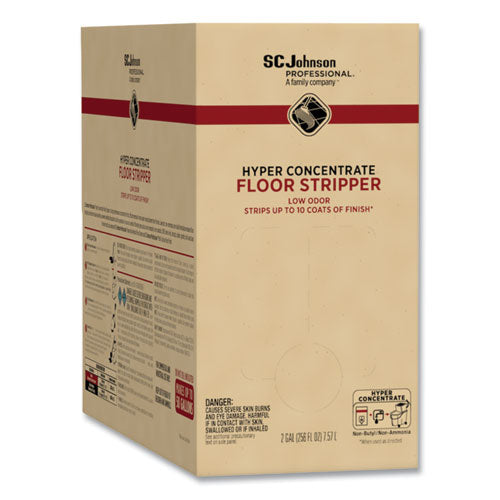 Hyper Concentrate Floor Stripper, Low Odor, 2 gal Bag-in-Box-(SJN680076)