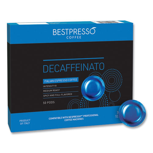 Nespresso Professional Decaffeinato Coffee Pods, 0.21 oz, 50/Box-(BPSBST18969)