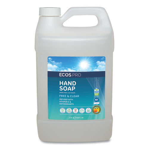 Liquid Hand Soap, Free & Clean Scent, 1 gal Bottle-(EOPPL966304)