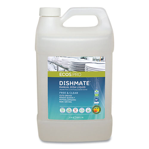 Dishmate Manual Dish Liquid, 128 oz Bottle-(EOPPL972104)