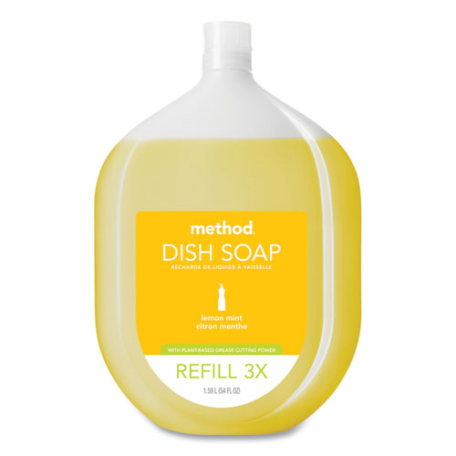 Dish Soap Refill Tub, Lemon Mint Scent, 54 oz Tub-(MTH328100)
