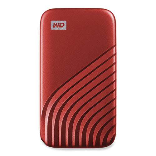 MY PASSPORT External Solid State Drive, 1 TB, USB 3.2, Red-(WDCAGF0010BRD)
