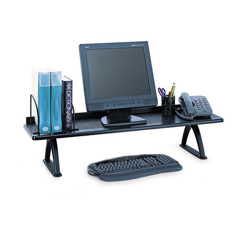 Value Mate Desk Riser, 100 lb Capacity, 42 x 12.25 x 8.25, Black-(SAF3603BL)