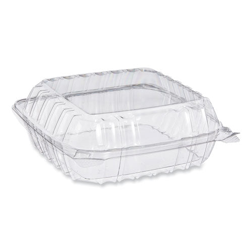 ClearSeal Hinged-Lid Plastic Containers, 8.22w x 3.02h, Clear, Plastic, 250/Carton-(DCCPET90PST1)