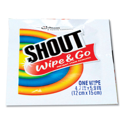 Wipe and Go Instant Stain Remover, 4.7 x 5.9, Unscented, White, 80 Packets/Carton-(SJN686661)