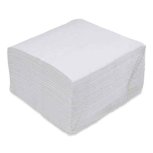 Dinner Napkin, 1-Ply, 17 x 17, White, 250/Pack, 12 Packs/Carton-(BWK8307W)