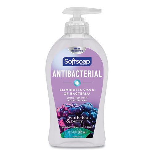 Antibacterial Hand Soap, White Tea and Berry Fusion, 11.25 oz Pump Bottle, 6/Carton-(CPC44573)