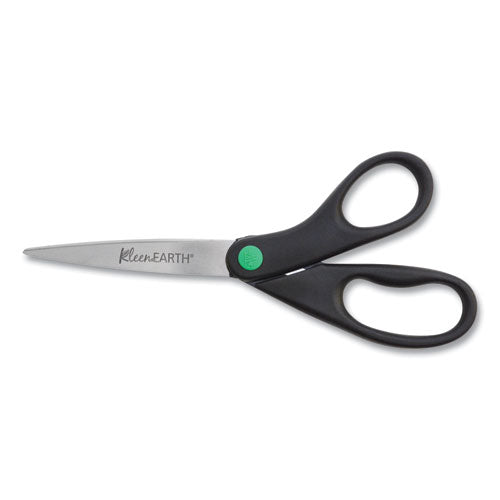 KleenEarth Scissors, 8" Long, 3.25" Cut Length, Black Straight Handle-(ACM41418)