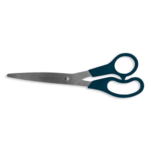 Value Line Stainless Steel Shears, 8" Long, 3.5" Cut Length, Black Straight Handle-(ACM13135)