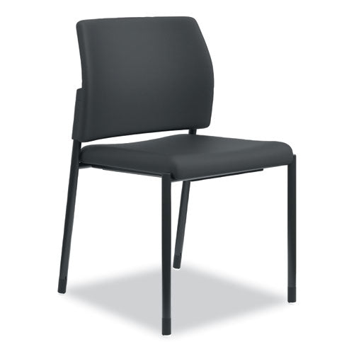 Accommodate Series Guest Chair, 23.5" x 22.25" x 31.5", Black Seat, Black Back, Textured Black Base, 2/Carton-(HONSGS6NBCU10CK)