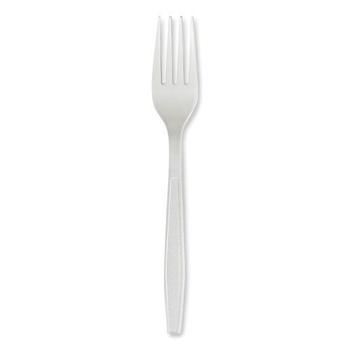 Heavyweight Polypropylene Cutlery, Fork, White, 1000/Carton-(BWKFORKHWPPWH)