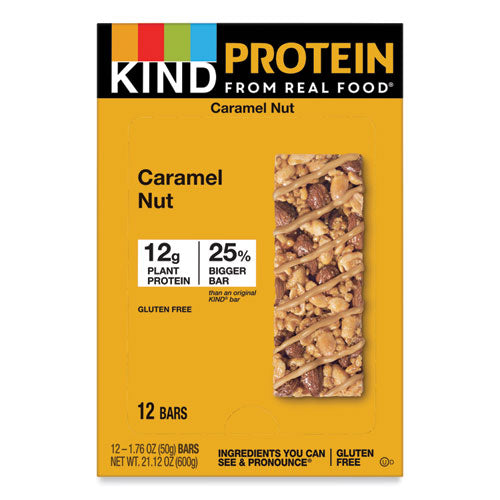 Protein Bars, Toasted Caramel Nut, 1.76 oz, 12/Pack-(KND26041)