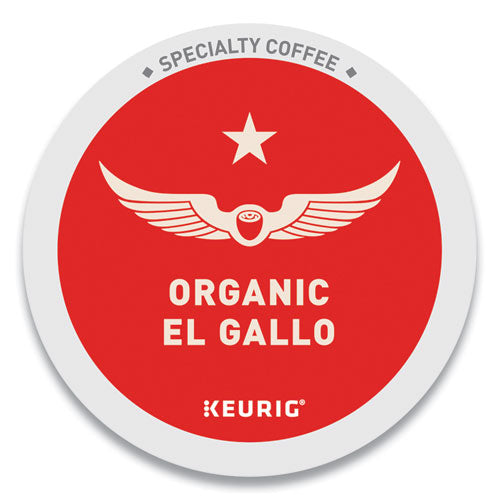 El Gallo Organic Coffee K-Cups, Light Roast, 20/Box-(GMT0154)