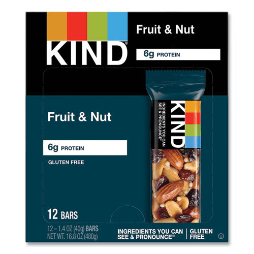 Fruit and Nut Bars, Fruit and Nut Delight, 1.4 oz, 12/Box-(KND17824)